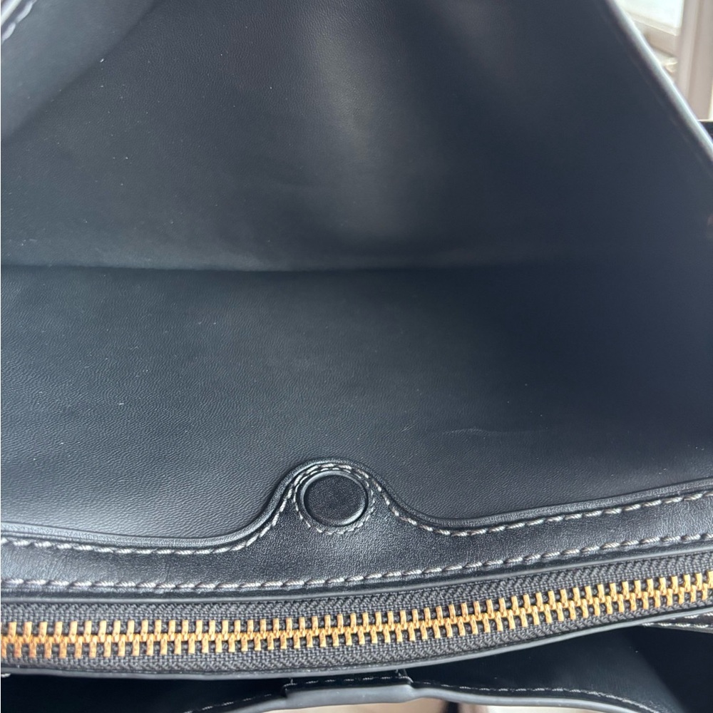 Coach Soft Rogue 34 in Black Leather with Gold Accents - Picture 8 of 12